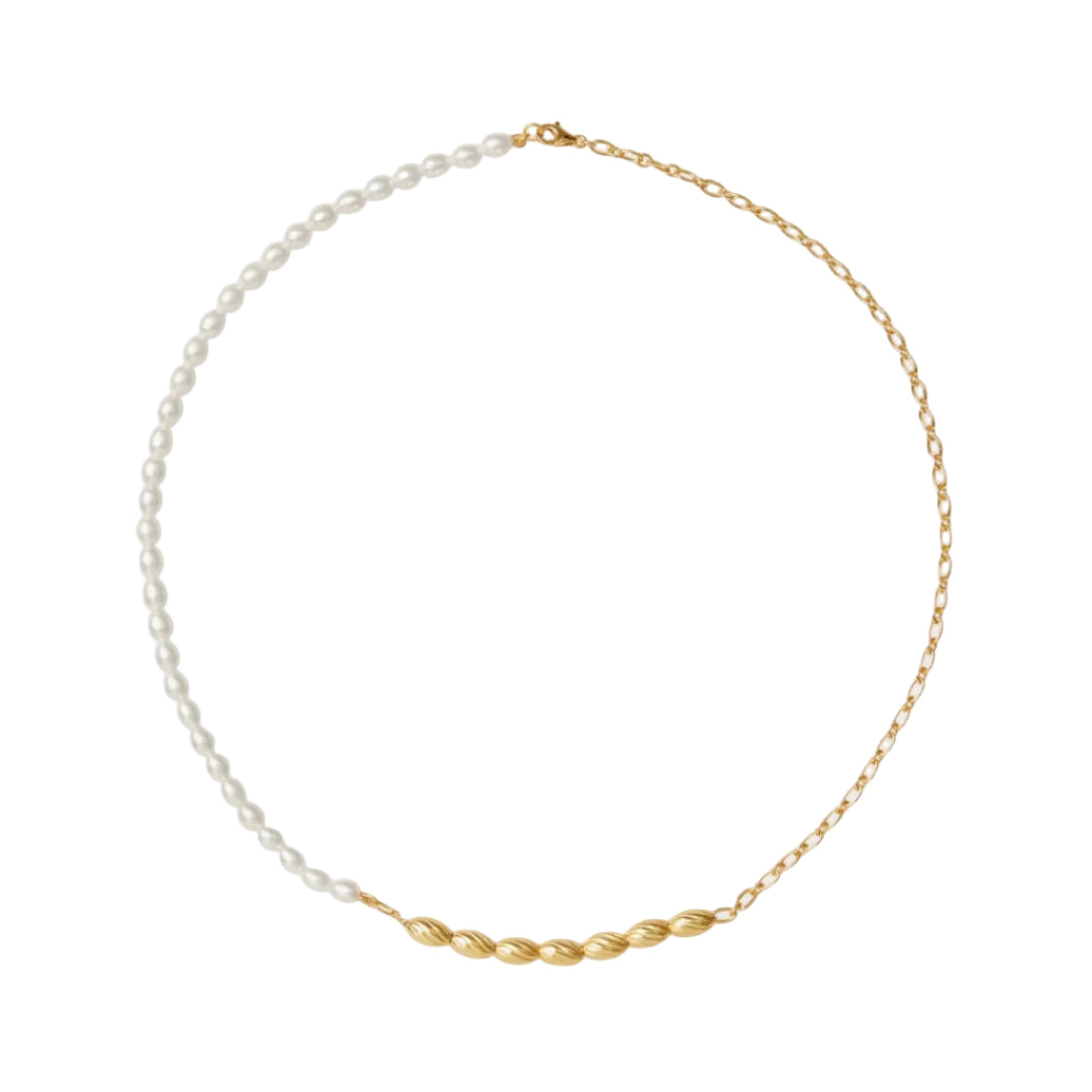 Frida Pearl Necklace 18ct Gold Plated